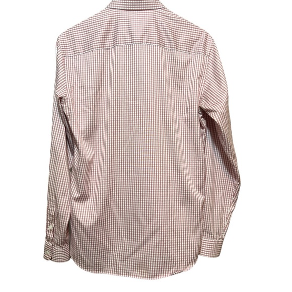 Frank & Oak Cotton Oxford Brick Red Check Button Up Shirt in Medium - Picture 3 of 9